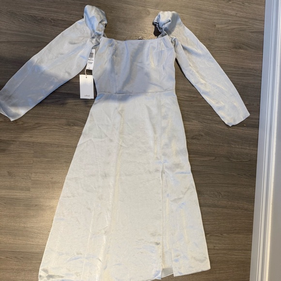 Aritzia Wilfred satin midi dress - Picture 2 of 4